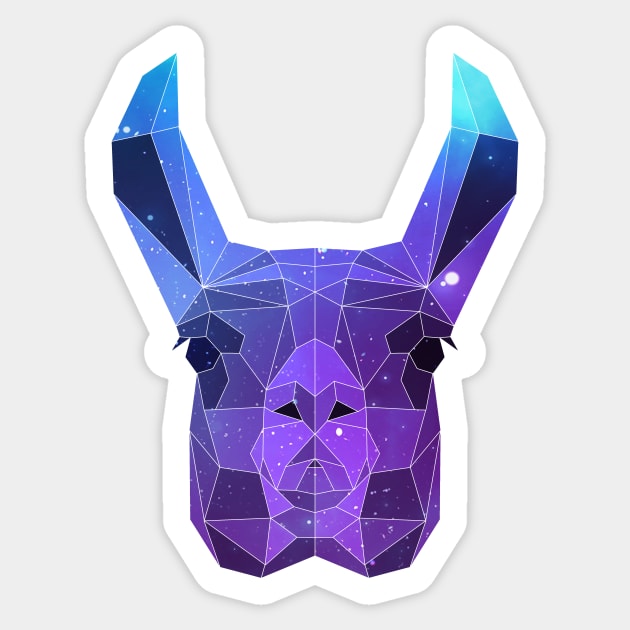 Galaxy Llama Sticker by Jay Diloy